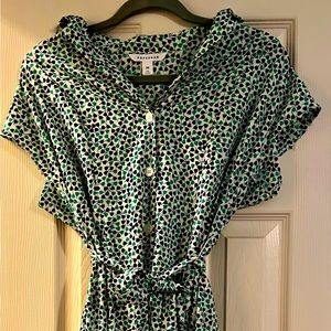 Popsugar collared tie dress